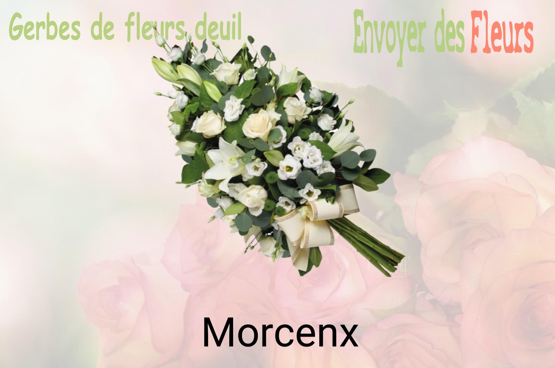 Gerbe de fleurs de deuil livrée à Morcenx